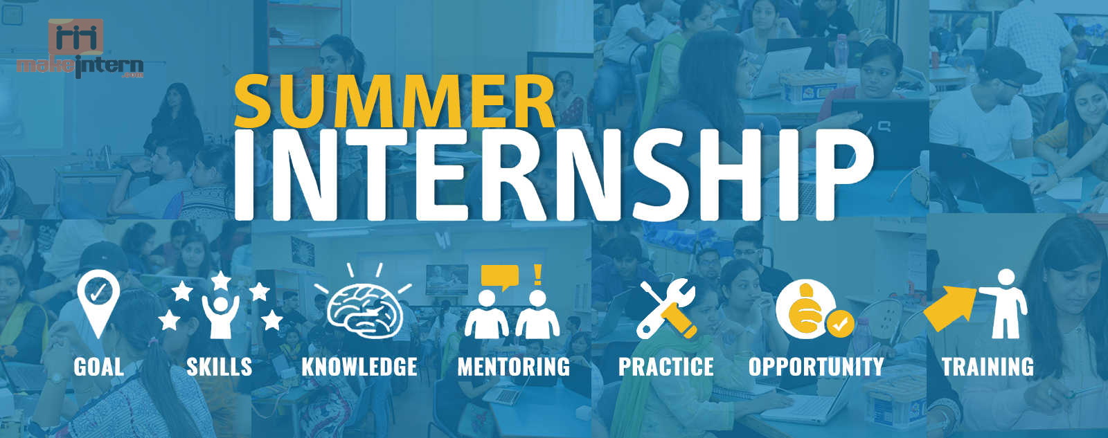 Get all types summer internships for students